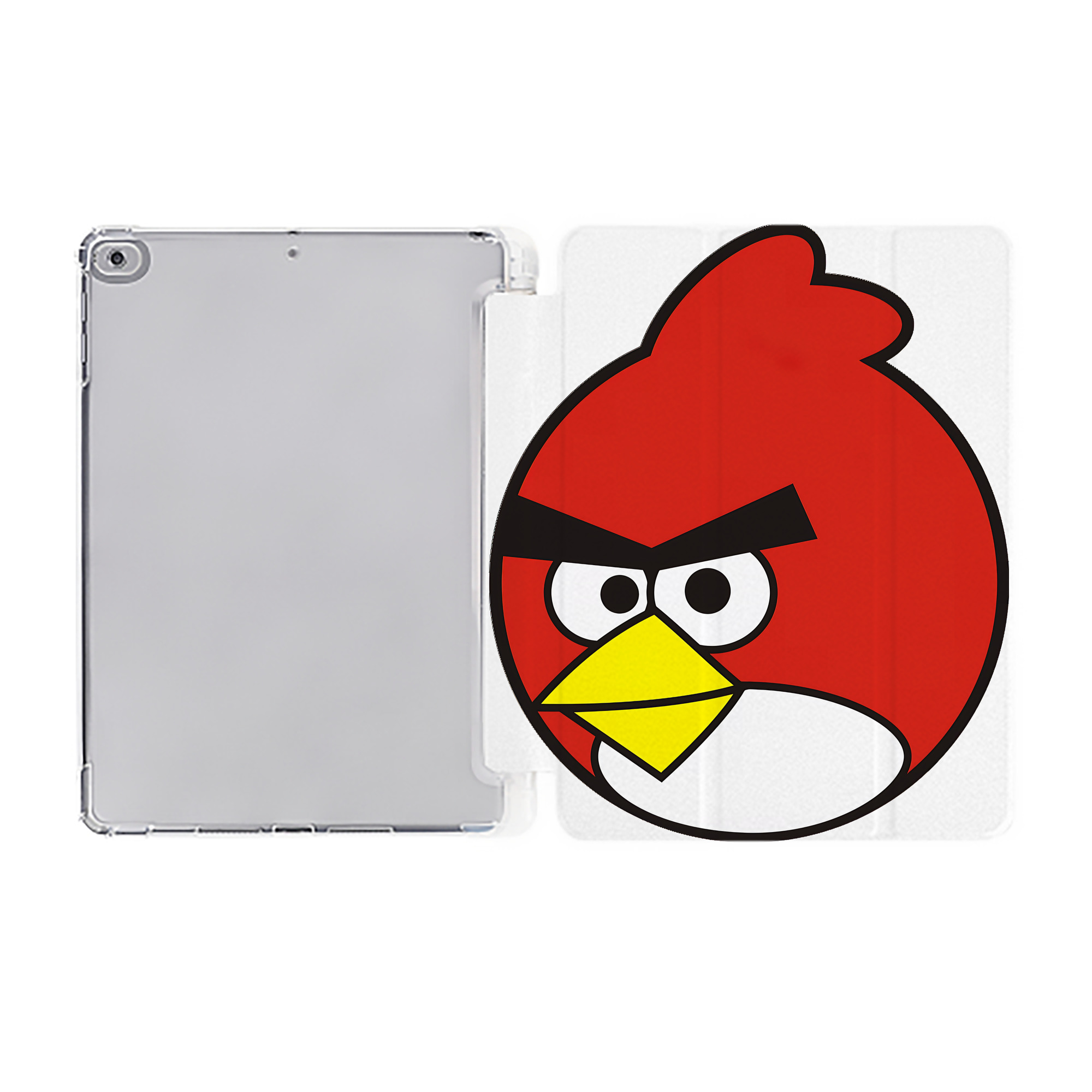 （画像用） Angry Birds アングリーバード IPad ケース ペン収納付き 三つ折りスタンド PUレザー×シリコン 対応機種9.5/10.5/10.9インチ